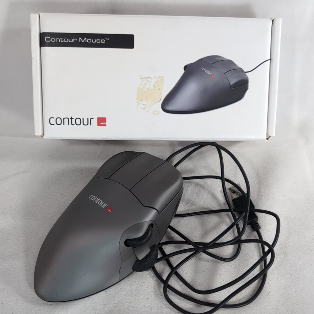 Contour Mouse Left Handed High Precision 1200 dpi PC MAC CMO-GM-L-L Ergonomic